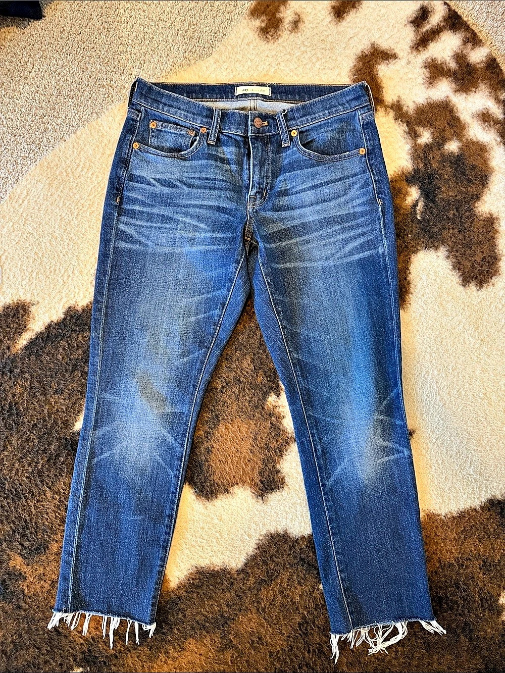Madewell The Slim Boyjean: Raw-Hem Edition Blue Waist 25
